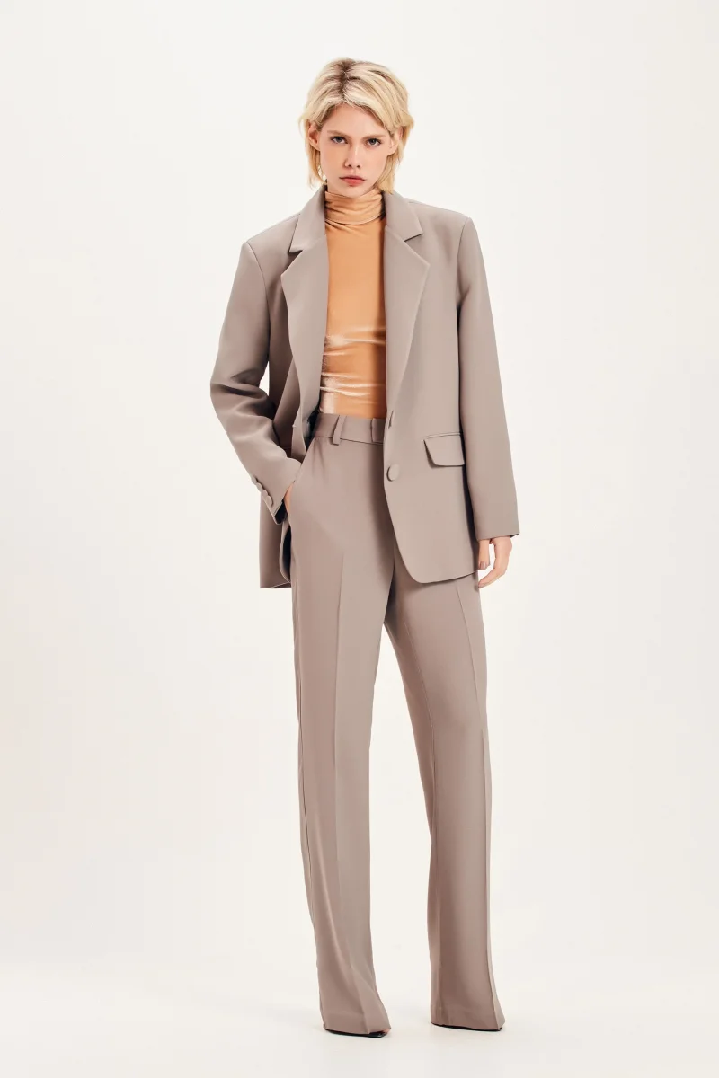 BLAZER ALFAIATARIA CREPE CINZA - Image 2