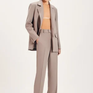 CALÇA ALFAIATARIA CREPE CINZA