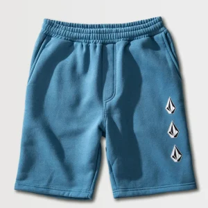 Bermuda Moletom Volcom Iconic Stone Azul