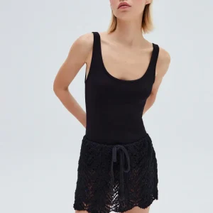 MINI SAIA TRICOT PRETA