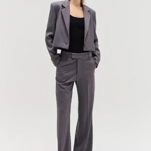 BLAZER CROPPED ALFAIATARIA CINZA