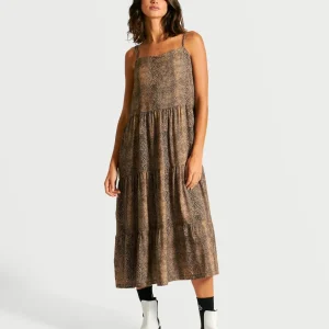 Vestido Volcom Snakedown Animal Print
