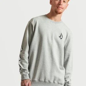 Moletom Volcom Careca Iconic Cinza