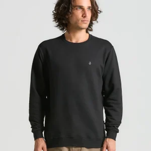 Moletom Volcom Careca Single Stone Preto