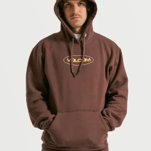 Moletom Volcom Canguru Strikehood Vinho