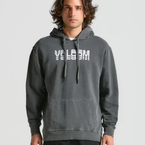 Moletom Volcom Canguru Cement Preto