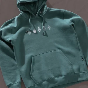 Moletom Canguru Volcom Stone Lunar Verde