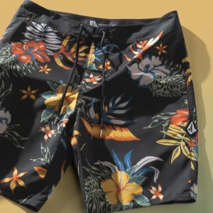 Boardshort Volcom Mod Sunriser Floral Stealth