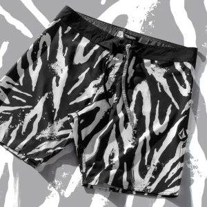 Boardshort Volcom Party Animals Preto