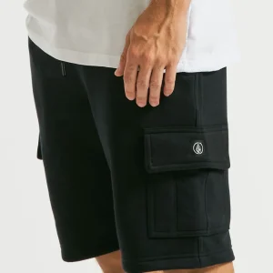 Bermuda Moletom Volcom Comf Cargo Preta