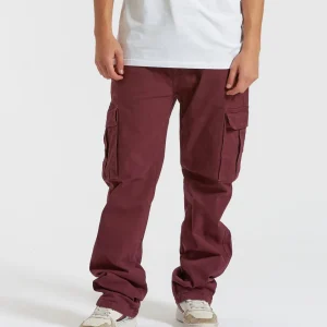 Calça Volcom Stranger Cargo Sarja Vinho