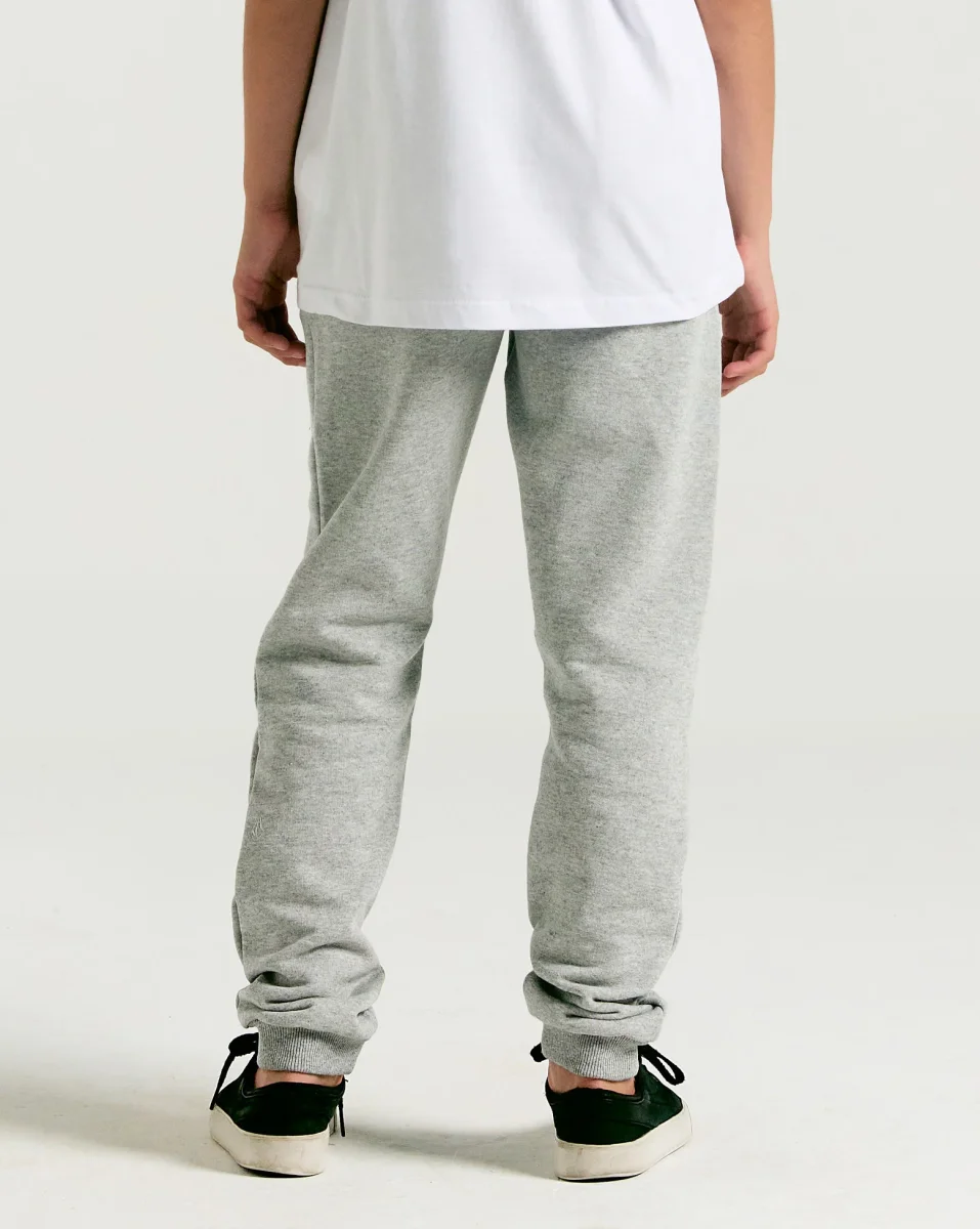 Calça Moletom Volcom Iconic Stone Juvenil Cinza - Image 3