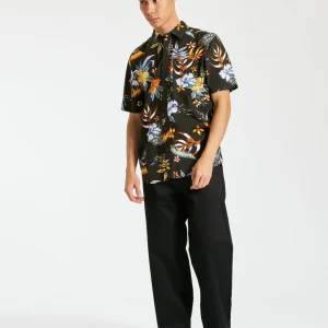 Camisa Volcom Sunriser Floral Short Sleeve Shirt Stealth