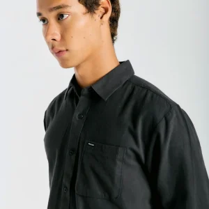 Camisa Flanela Volcom Caden Solid Stealth