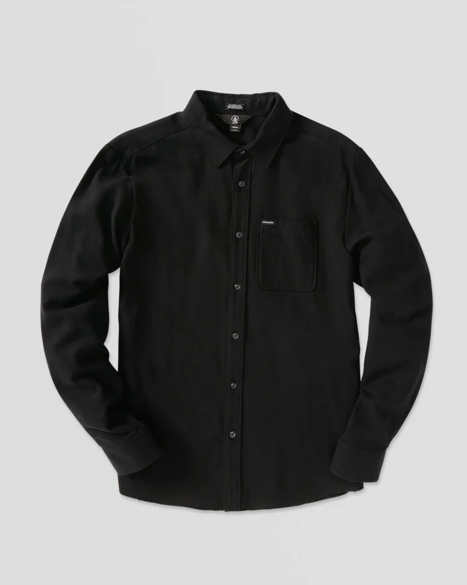 Camisa Flanela Volcom Caden Solid Stealth - Image 6