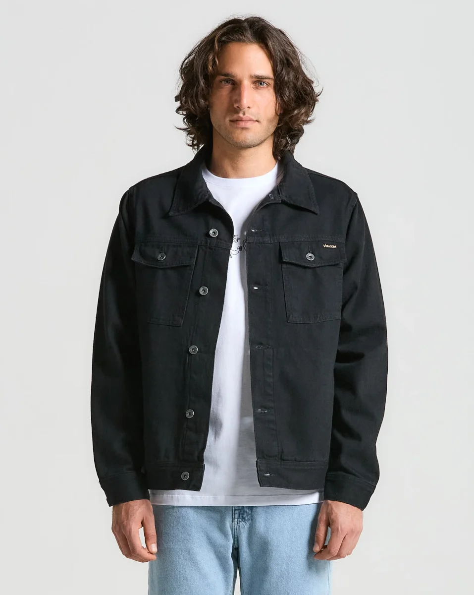 Jaqueta Jeans Volcom Black Stone