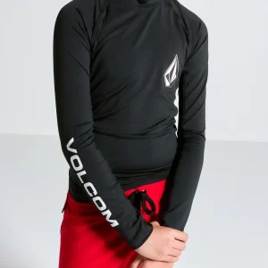 Lycra Volcom Lido Solid Juvenil Preta