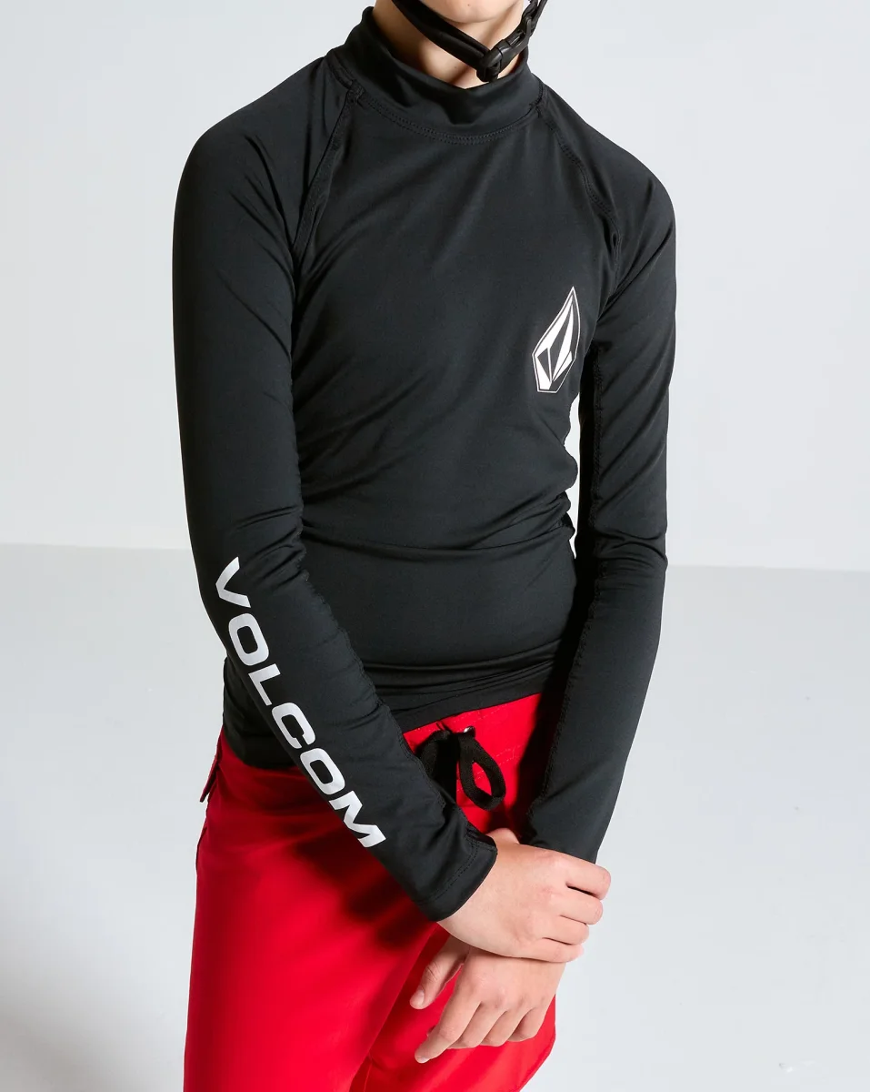 Lycra Volcom Lido Solid Juvenil Preta - Image 2