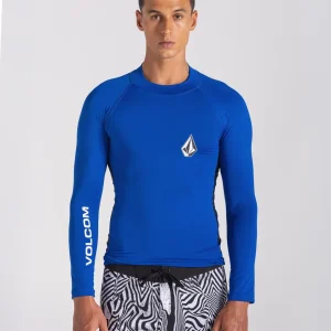 Lycra Volcom Lido Solid Azul Manga Longa