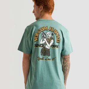 Camiseta Volcom Regular Hulala Verde