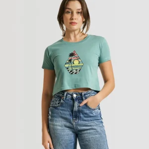 Camiseta Volcom Sunset Verde