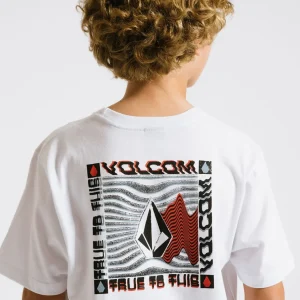 Camiseta Volcom Regular Slider Juvenil Branca