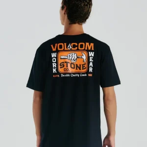 Camiseta Volcom Workwear Nailed Preta