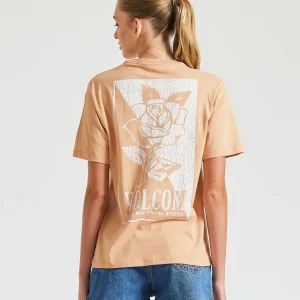 Camiseta Volcom Regular Stone Tech Rosa