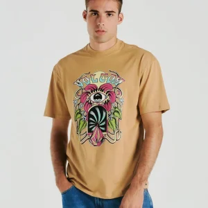 Camiseta Volcom Eye See You Caramelo