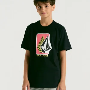Camiseta Volcom Ramp Stone Geo Juvenil Preto
