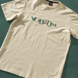 Camiseta Volcom Skidder Bege