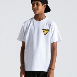 Camiseta Volcom Hi Loops Juvenil Branca