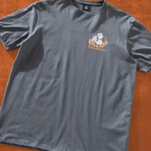 Camiseta Regular Volcom Grindit Cinza Chumbo