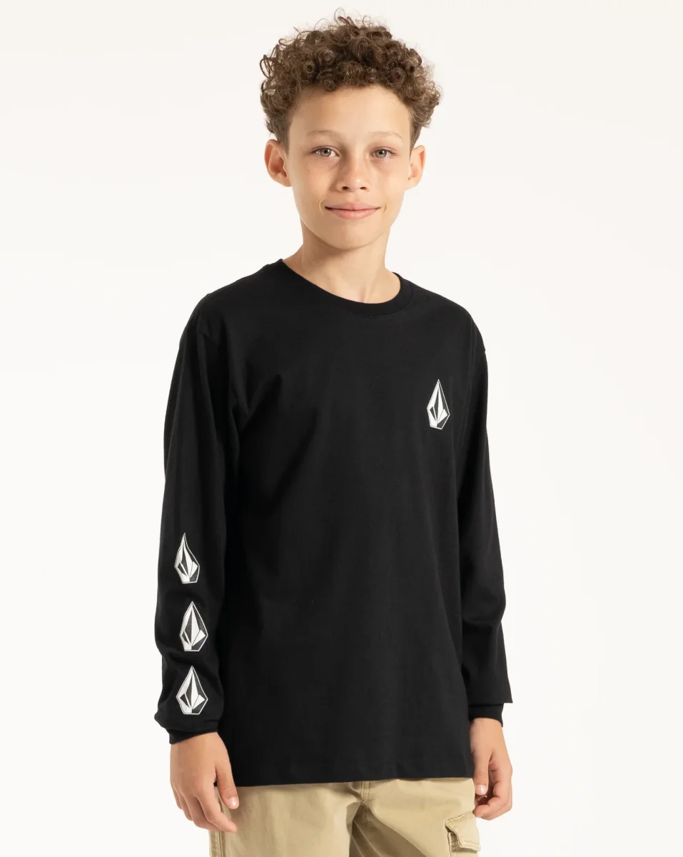 Camiseta Volcom Iconic Juvenil Preta - Image 2