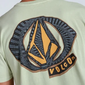 Camiseta Especial Volcom Scramble Stone Verde Clara