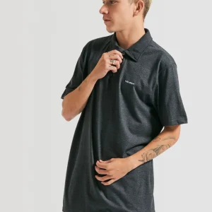 Polo Volcom Corporate Mescla Preto