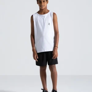 Regata Volcom Iconic Stone Juvenil Branca