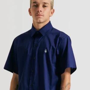 Camisa Volcom Solid Stone Azul