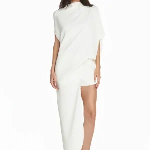 MINI SHORTS ALFAIATARIA A FIO CREPE HEAVY PATOU OFF WHITE