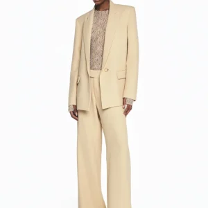 BLAZER ALFAIATARIA CREPE HEAVY PATOU BEGE